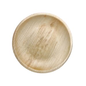 Areca Leaf Round Deep Plate 8"
