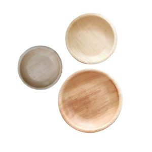 areca leaf tea saucer