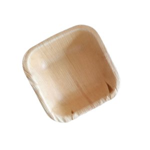 square areca leaf bowl, 5"
