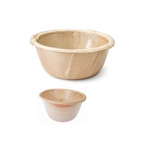 areca leaf tea cup, 3"